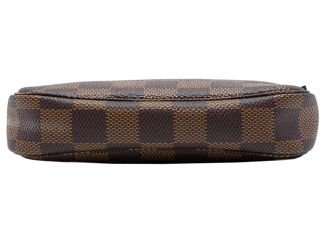 Borsa a mano Louis Vuitton Damier Ebene Mini Pochette Accessoires Marrone - vista 3