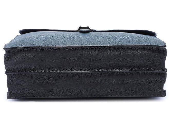 Sac à dépêches Borsa da Lavoro Hermès Togo Casaque Sac a Depeches 38 Blu - vista 3