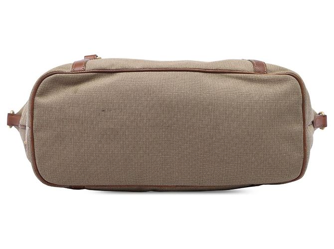 Tote Prada em lona Canapa com logo castanho - vista 3
