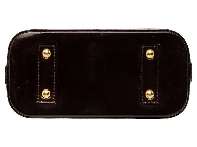 Borsa Satchel Alma BB Louis Vuitton Monogram Vernis Viola - vista 3