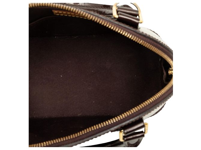 Borsa Satchel Alma BB Louis Vuitton Monogram Vernis Viola - vista 4