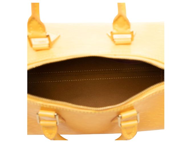 Borsa Boston Louis Vuitton Epi Speedy 25 Gialla - vista 4