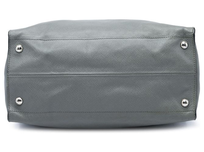 Bolso Tote Satchel Prada Medium Saffiano Gris - vista 3