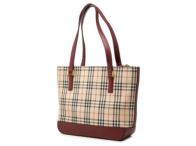 Borsa a tracolla Burberry House Check Canvas Beige - vista 2