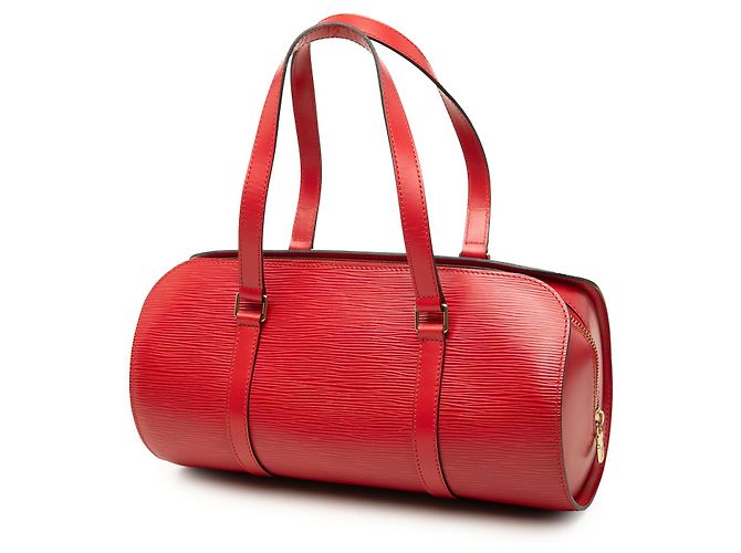 Borsa Louis Vuitton Epi Soufflot rossa - vista 2