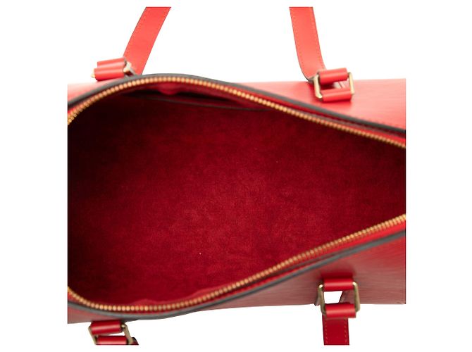 Borsa Louis Vuitton Epi Soufflot rossa - vista 4