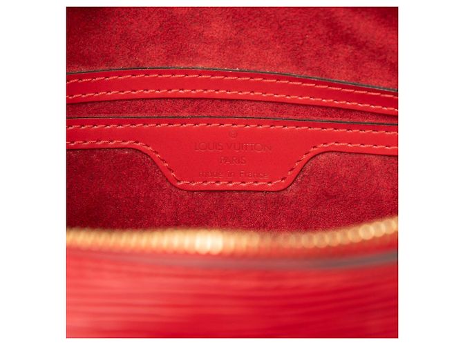 Borsa Louis Vuitton Epi Soufflot rossa - vista 5
