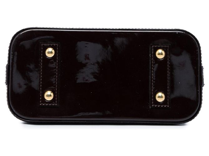 Borsa Satchel Alma BB Louis Vuitton Monogram Vernis Viola - vista 3