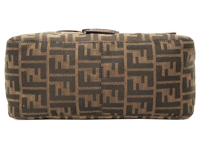 Borsa a tracolla Fendi Zucca Canvas Mamma Forever Marrone - vista 3