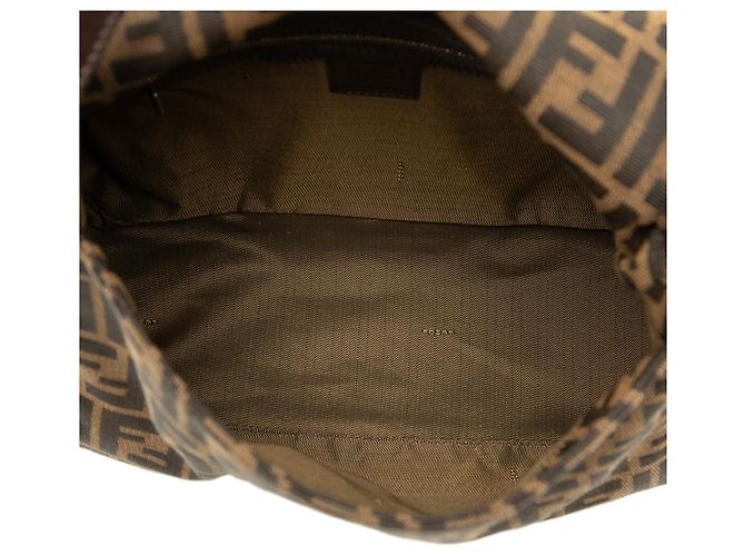 Borsa a tracolla Fendi Zucca Canvas Mamma Forever Marrone - vista 4