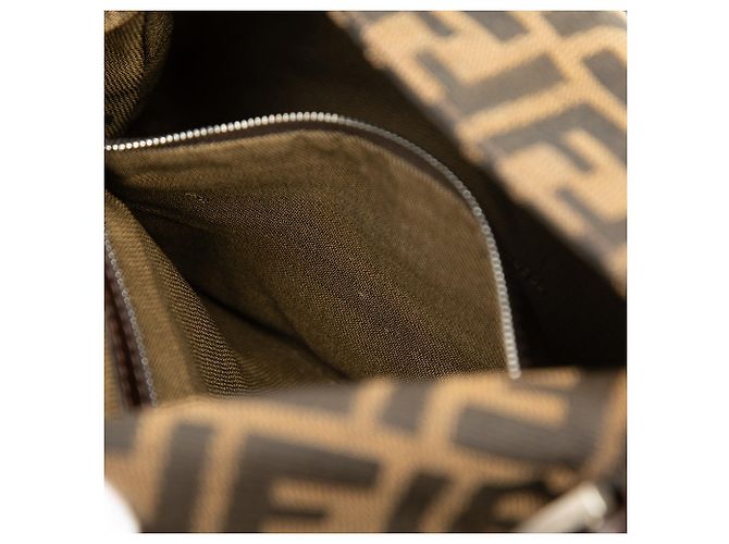 Borsa a tracolla Fendi Zucca Canvas Mamma Forever Marrone - vista 5