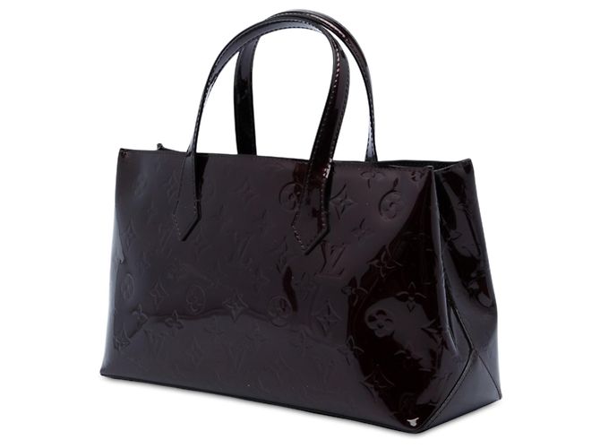 Borsa Louis Vuitton Monogram Vernis Wilshire PM Purple - vista 2