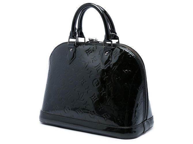 Borsa Louis Vuitton Monogram Vernis Alma PM Nera - vista 2