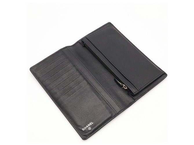 Portafoglio lungo bi-fold Chanel Butterfly Camellia Coco Mark - vista 6