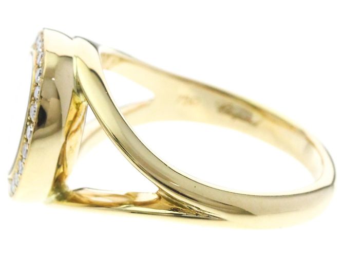 Anillo Alianza Chopard Happy Diamonds en Oro Amarillo 18K - vista 2