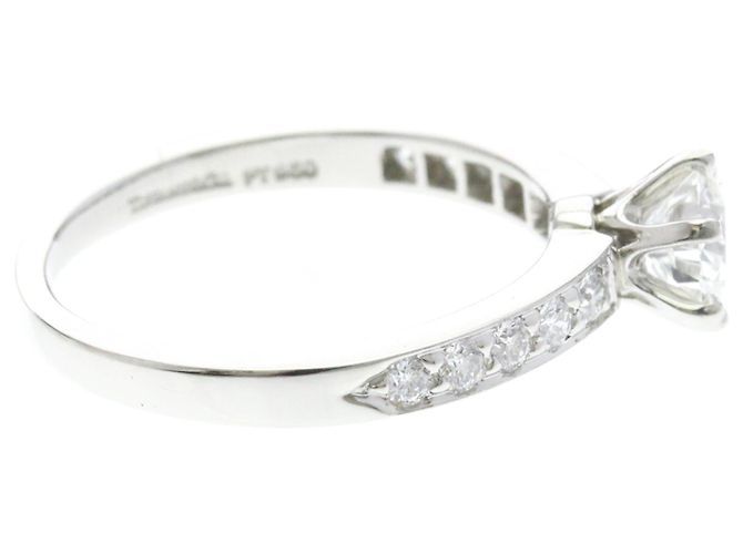 Autre Marque Anello Solitario Tiffany con Diamante - vista 4