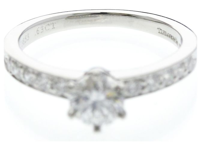 Autre Marque Anello Solitario Tiffany con Diamante - vista 5