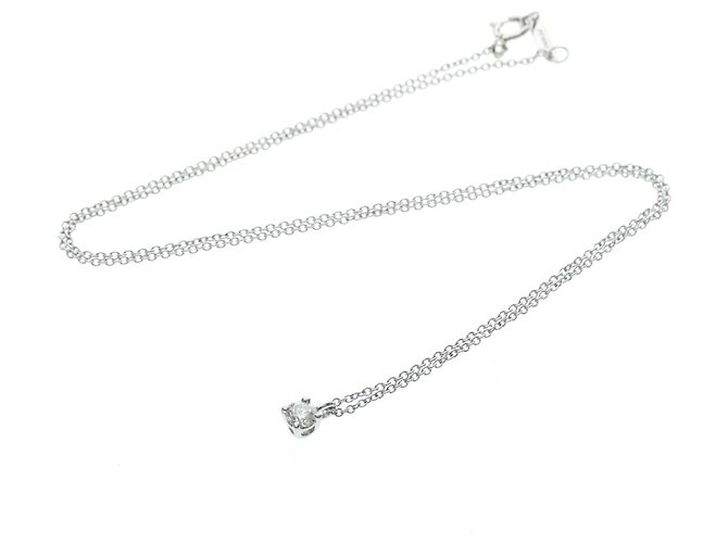 Autre Marque Tiffany Solitär-Diamant-Halskette - Ansicht 13