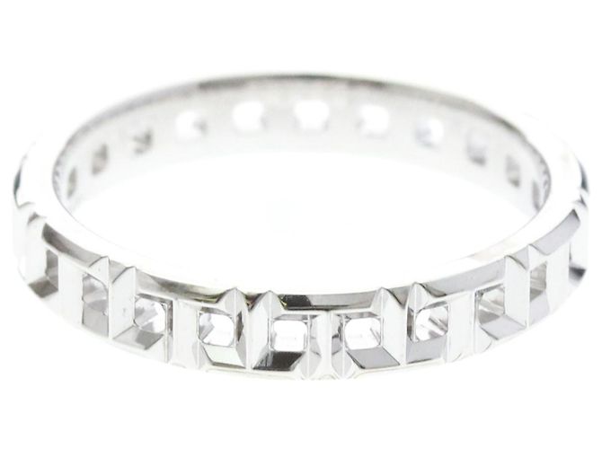 Autre Marque Bague Anneau Tiffany T True Narrowing en Or Blanc - vue 4