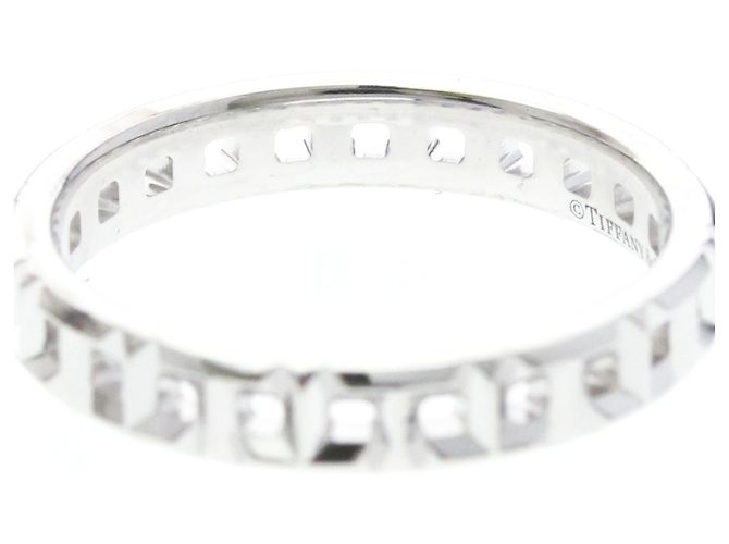 Autre Marque Bague Anneau Tiffany T True Narrowing en Or Blanc - vue 6