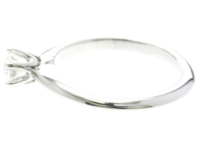 Autre Marque Tiffany Classic Solitaire Platin-Diamant-Bandring - Ansicht 2