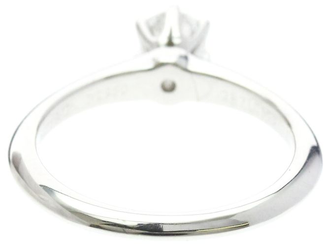 Autre Marque Tiffany Classic Solitaire Platin-Diamant-Bandring - Ansicht 3