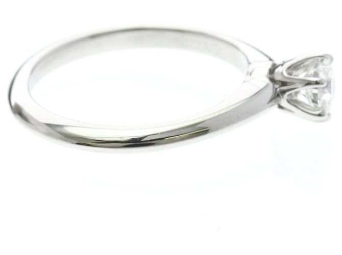 Autre Marque Tiffany Classic Solitaire Platin-Diamant-Bandring - Ansicht 4