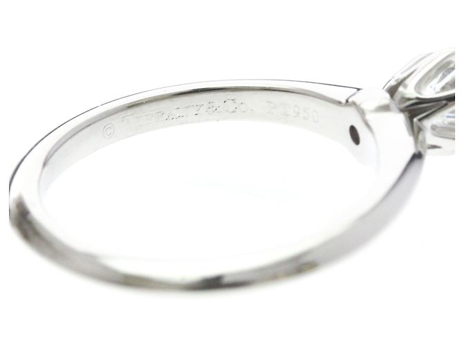 Autre Marque Tiffany Classic Solitaire Platin-Diamant-Bandring - Ansicht 7