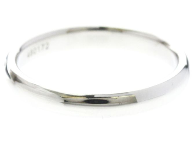 Harry Winston Platin-Ehering mit 1P Diamant - Ansicht 2