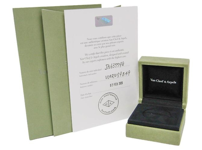 Anello Ester Van Cleef & Arpels VCARN59B49 in Platino - vista 10
