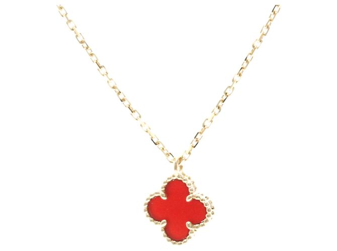 Collana Sweet Alhambra Van Cleef & Arpels in oro rosa e corniola - vista 2