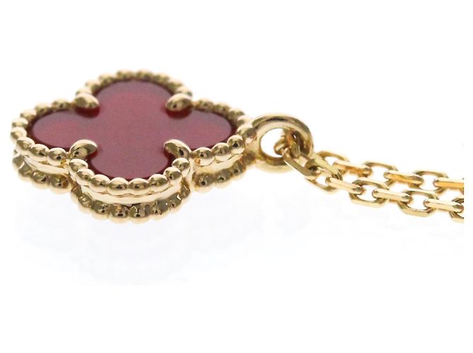 Collana Sweet Alhambra Van Cleef & Arpels in oro rosa e corniola - vista 3