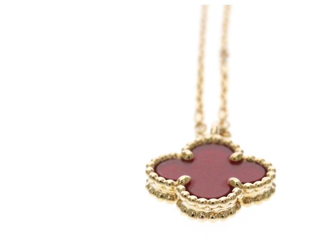 Collana Sweet Alhambra Van Cleef & Arpels in oro rosa e corniola - vista 4