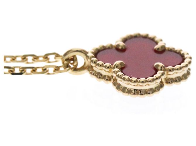 Collana Sweet Alhambra Van Cleef & Arpels in oro rosa e corniola - vista 5
