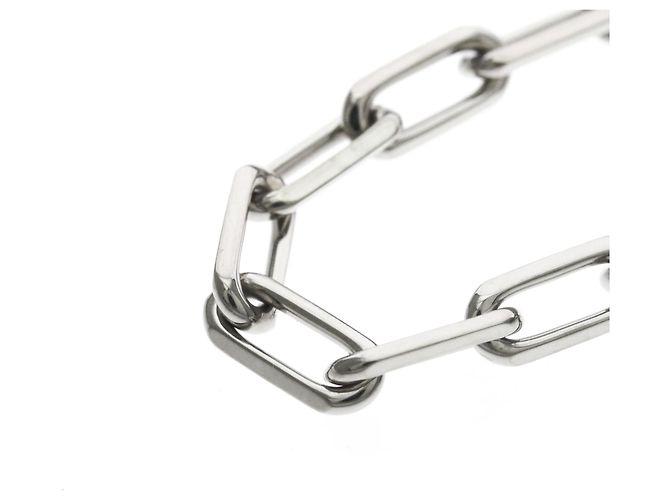Bracciale Cartier Santos Modello Piccolo in oro bianco 18K - vista 7