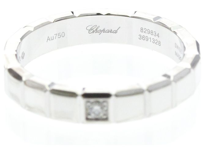 Anel Chopard Ice Cube em ouro branco 18K - vista 5