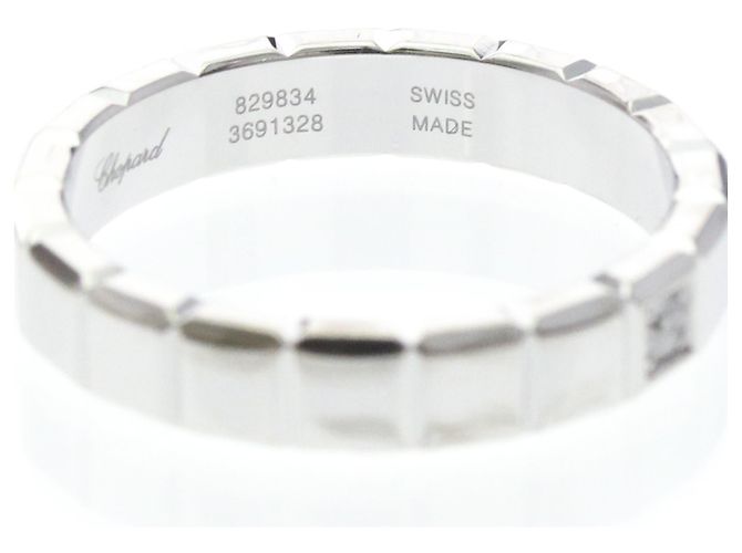 Anel Chopard Ice Cube em ouro branco 18K - vista 8