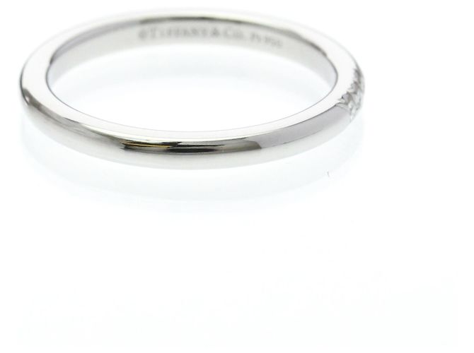 Autre Marque Fede nuziale Tiffany Forever 3P Diamond Platinum Band - vista 4
