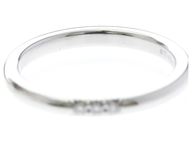 Autre Marque Fede nuziale Tiffany Forever 3P Diamond Platinum Band - vista 5