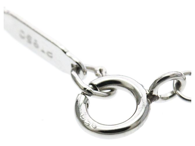 Autre Marque Tiffany Solitär-Diamantcollier aus Platin - Ansicht 10