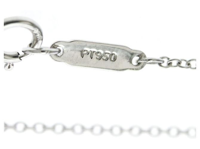 Autre Marque Tiffany Solitär-Diamantcollier aus Platin - Ansicht 9