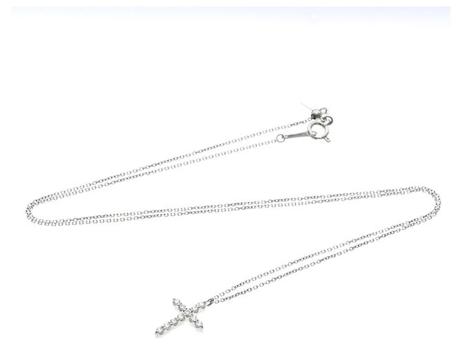 Autre Marque Collana Vendome Aoyama Cross Diamond Necklace - vista 13