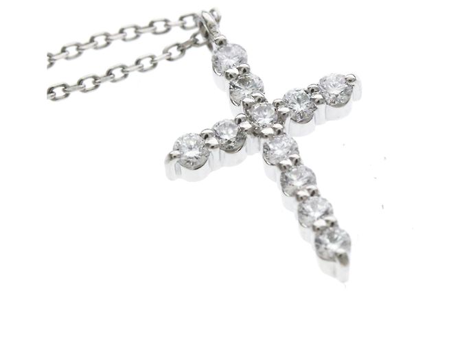 Autre Marque Collana Vendome Aoyama Cross Diamond Necklace - vista 7