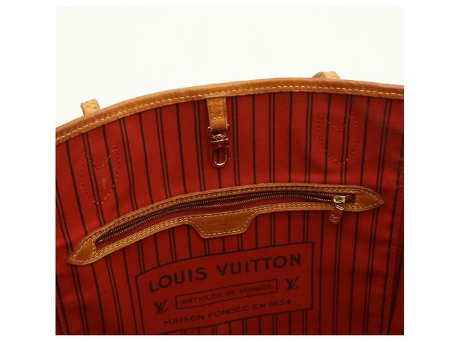Borsa Tote Louis Vuitton Monogram Neverfull MM in Cerise - vista 9