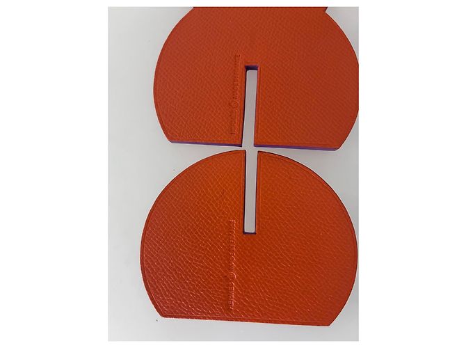 Hermès petit h Bonhomme de neige décoratif en cuir - vue 7