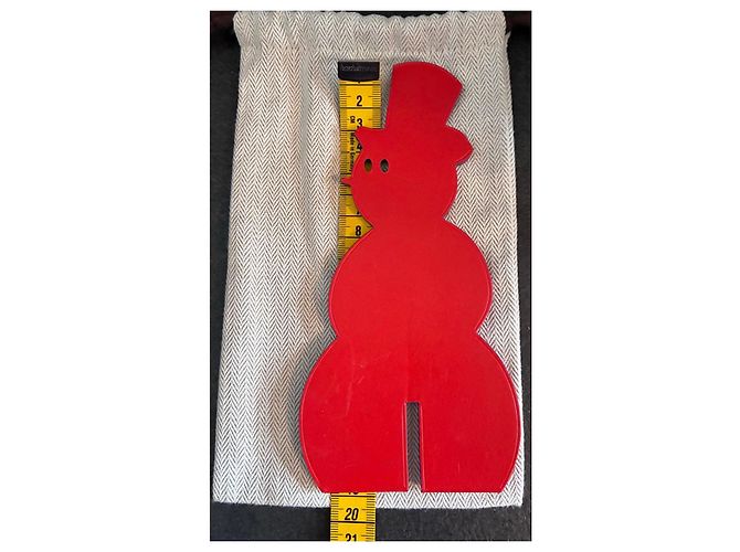 Hermès petit h Bonhomme de neige décoratif en cuir - vue 9