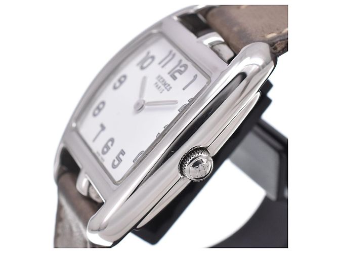 Hermès Hermes Cape Cod Double Tour Quartz Stainless Steel and Leather 27 - vista 3