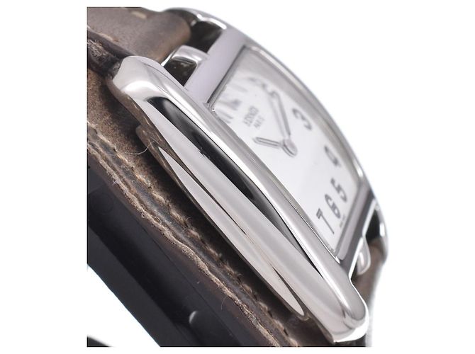 Hermès Hermes Cape Cod Double Tour Quartz Stainless Steel and Leather 27 - vista 4