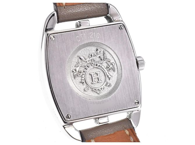 Hermès Hermes Cape Cod Double Tour Quartz Stainless Steel and Leather 27 - vista 5