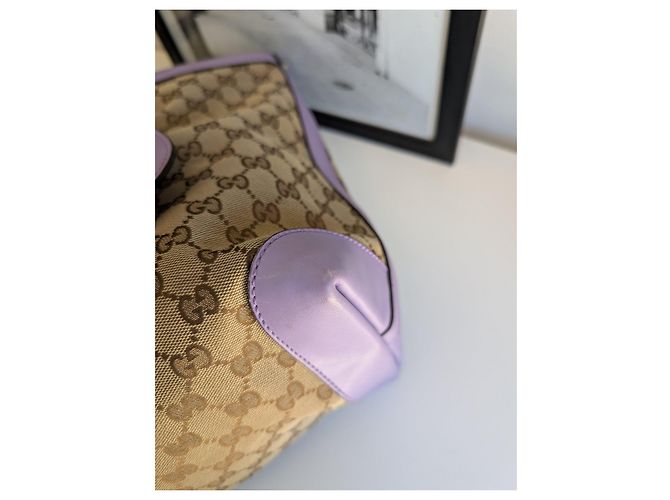 Borsa shopper Gucci GG Supreme Monogram e pochette - vista 10